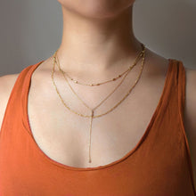 Load image into Gallery viewer, Duet Crystal Lariat Necklace