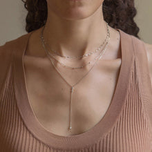 Load image into Gallery viewer, Duet Crystal Lariat Necklace