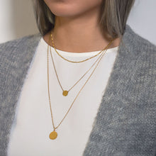 Load image into Gallery viewer, Figaro Disc Trio Necklace