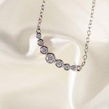 Load image into Gallery viewer, Crystal Curved Bar Necklace