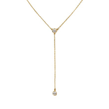 Load image into Gallery viewer, Crystal Lariat Necklace