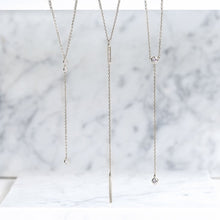 Load image into Gallery viewer, Crystal Lariat Necklace