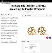 Load image into Gallery viewer, Lotus Flower Stud Earrings