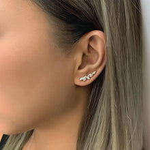 Load image into Gallery viewer, Marquise Ear Climber Earrings