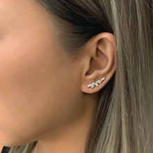 Load image into Gallery viewer, Marquise Ear Climber Earrings