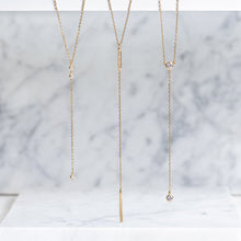 Load image into Gallery viewer, Crystal Lariat Necklace