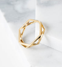 Load image into Gallery viewer, Geometric Eternity Ring