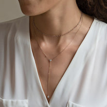 Load image into Gallery viewer, Crystal Lariat Necklace
