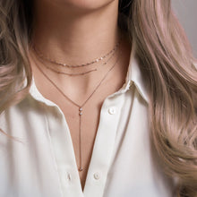 Load image into Gallery viewer, Duet Crystal Lariat Necklace
