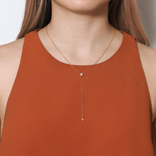 Load image into Gallery viewer, Crystal Lariat Necklace
