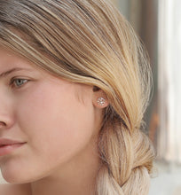 Load image into Gallery viewer, Lotus Flower Stud Earrings
