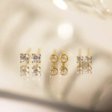 Load image into Gallery viewer, Dakota Tiny Crystal Studs
