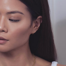 Load image into Gallery viewer, Bar Huggie Earrings

