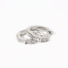 Load image into Gallery viewer, Baguette Huggie Earrings
