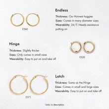 Load image into Gallery viewer, Huggie Hoop Earrings

