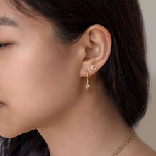 Load image into Gallery viewer, Crescent Moon Pave Studs

