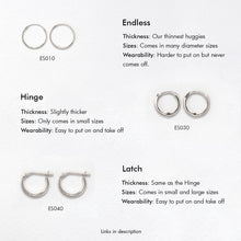Load image into Gallery viewer, Huggie Hoop Earrings 14K
