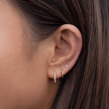 Load image into Gallery viewer, Huggie Hoop Earrings 14K
