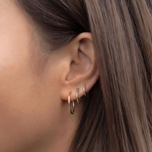Load image into Gallery viewer, Huggie Hoop Earrings 14K
