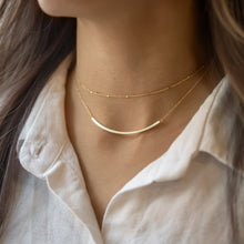 Load image into Gallery viewer, Curved Bar Necklace
