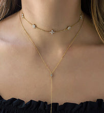 Load image into Gallery viewer, Fleur Pavé Crystal Choker
