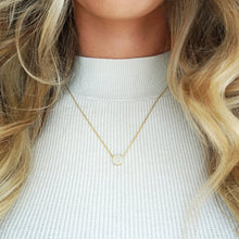 Load image into Gallery viewer, Dainty Crystal Disc Necklace
