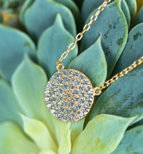 Load image into Gallery viewer, Dainty Crystal Disc Necklace
