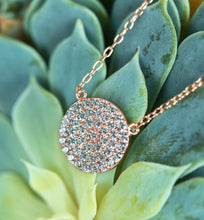 Load image into Gallery viewer, Dainty Crystal Disc Necklace
