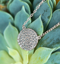 Load image into Gallery viewer, Dainty Crystal Disc Necklace
