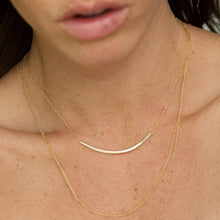 Load image into Gallery viewer, Curved Bar Necklace
